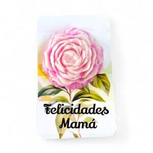 Jabón Flor Peonia con Tarjeta
